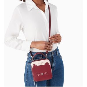 Kate Spade ♠️ Meow Cat Daisy Crossbody Purse